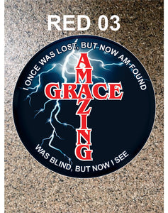 AMAZING GRACE Pin Back Button. FREE SHIPPING in USA