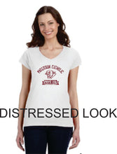 Load image into Gallery viewer, Paterson Catholic, Paterson, NJ COUGARS, GYM SHIRT Reproduction Ladies Version FREE SHIPPING in USA