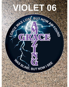 AMAZING GRACE Pin Back Button. FREE SHIPPING in USA