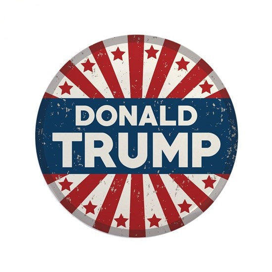 Choice: Magnet or Pin Button:  TRUMP 2020  Design 017    **FREE SHIPPING IN USA*