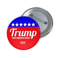 Load image into Gallery viewer, Choice: Magnet or Pin Button:  TRUMP 2020  Design 018    **FREE SHIPPING IN USA*
