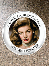 Load image into Gallery viewer, Choice: Magnet or Pin Button:   LAUREN BACALL 002   **FREE SHIPPING IN USA**
