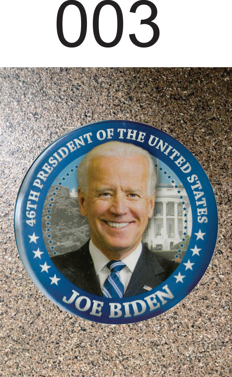 Choice: Magnet or Pin Button: Joe Biden 003    **FREE SHIPPING in USA**