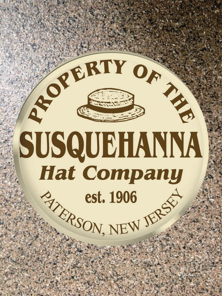 Choice: Magnet or Pin Button:   SUSQUEHANNA HAT COMPANY   002  **FREE SHIPPING in USA**