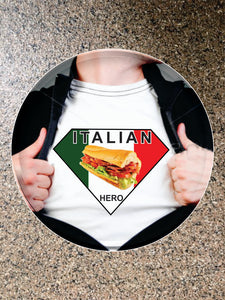 Choice: Magnet or Pin Button:  Italy:  Italian Hero  005     **FREE SHIPPING**