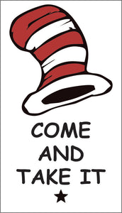 Mini-Magnet: Business Card: Dr Suess Cat Hat  **FREE SHIPPING IN USA**