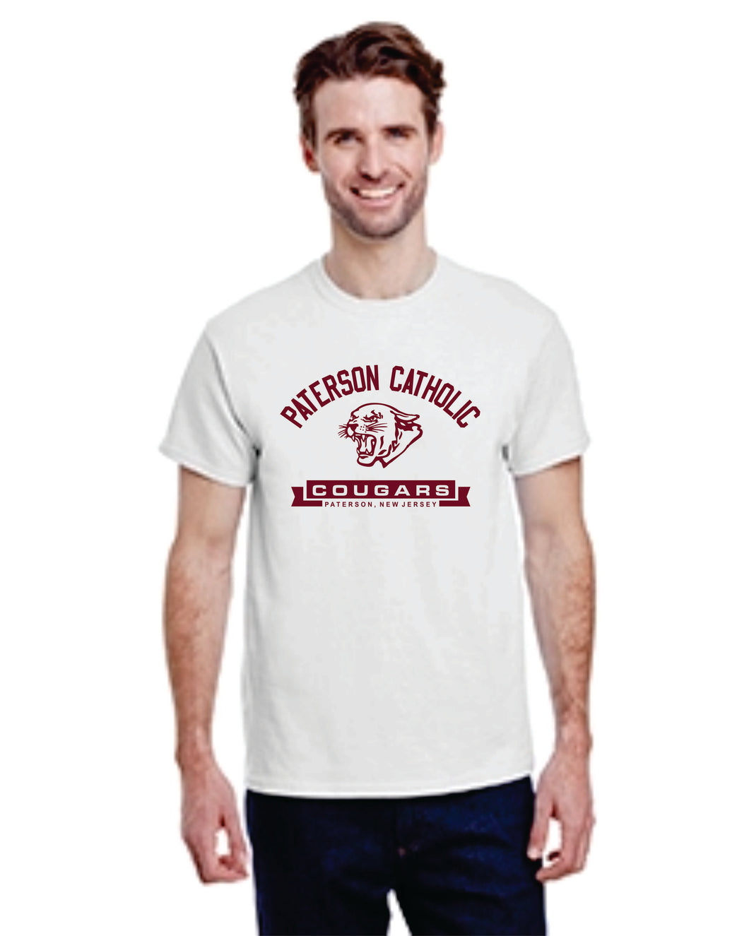 Paterson Catholic, Paterson, NJ COUGARS  SHIRT 002 FREE SHIPPING in USA