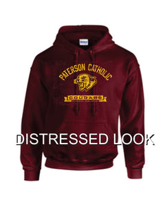 Paterson Catholic COUGARS, HOODED SWEATSHIRT  002 FREE SHIPPING in USA