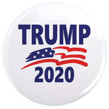 Load image into Gallery viewer, Choice: Magnet or Pin Button:  TRUMP 2020     Design 002    **FREE SHIPPING**
