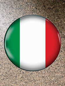 Choice: Magnet or Pin Button:  Italy:  002     **FREE SHIPPING**