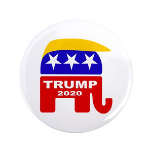 Choice: Magnet or Pin Button:  TRUMP 2020  Design 006     **FREE SHIPPING IN USA**