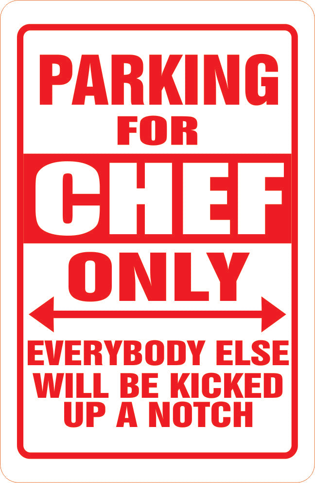 Parking Sign Mini-Magnet: CHEF Parking **FREE SHIPPING IN USA**