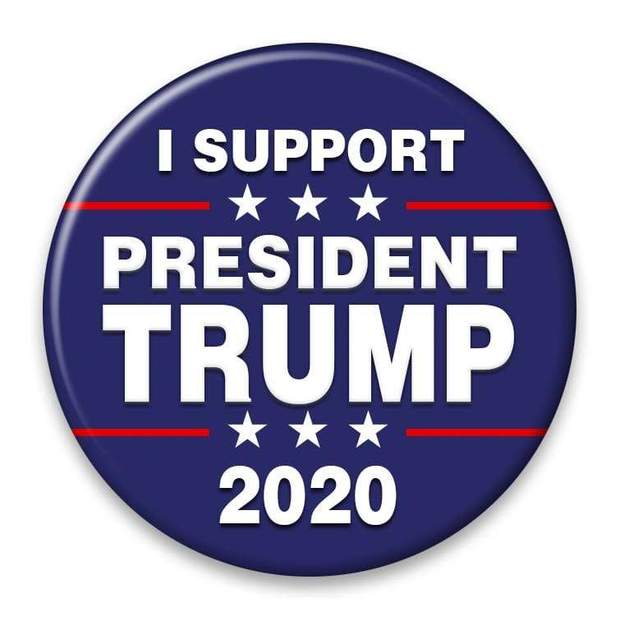Choice: Magnet or Pin Button:  TRUMP 2020  Design 022    **FREE SHIPPING IN USA*