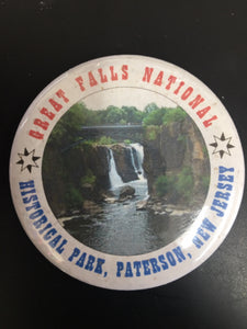 Choice: Magnet or Pin Button: Great Falls Historical Park, Paterson, NJ