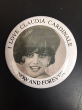 Load image into Gallery viewer, Choice: Magnet or Pin Button:   Claudia Cardinale 002**FREE SHIPPING**
