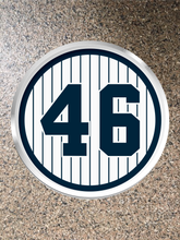 Load image into Gallery viewer, Choice: Magnet or Pin Button:   Yankees: Retired Number 46: Andy Pettitte       **FREE SHIPPING**
